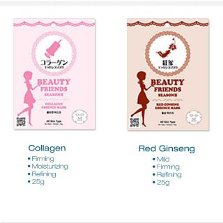 Collagen Red Ginseng Korean Beauty Facel Essence Face Mask Sheet Pack