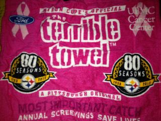Terrible Towel Pink 80 Steeler Seasons
