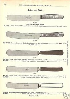 Goodells Flatware Knife Antique 1896 Catalog Ad
