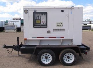 40KW Perkins Trailer Mounted Diesel Generator Genset Load Bank Tested