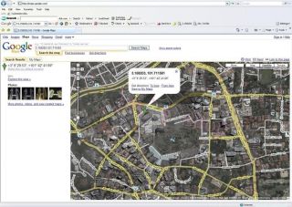  location which you will receive via SMS message on mapping software