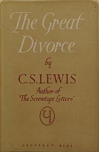1959 The Great Divorce by C s Lewis Hardcover Early Copy