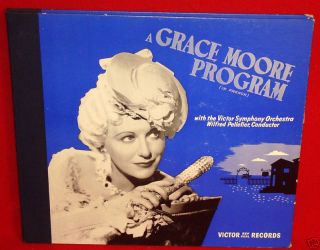 Grace Moore Program Victor Red Seal 12 78 RPM Album