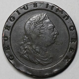 1797 Huge Cartwheel 2 Penny George III 2 oz Copper Proclaimation 2