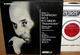 LP BOX LONDON UK Mahler Symphony 2 SOLTI CSA 2217