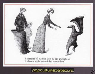 Art Postcard Edward Gorey The Doubtful Guest Artwork
