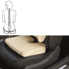 Pleasure Pedic Memory Foam Seat Cushion Great for Cars