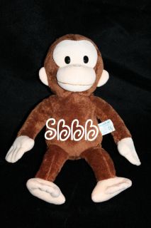 12 Applause Plush Curious George Brown Monkey Cartoon Toy Stuffed