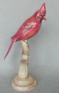 Vintage Will George Cardinal Bird on A Branch Bud Vase