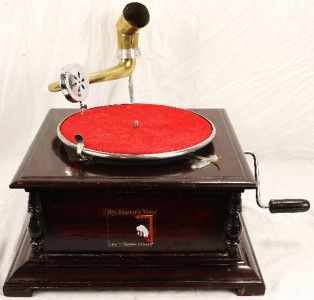 Gramophone His Masters Voice Repro Record Player Phonograph Victrola