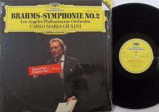 GIULINI Brahms Sym 2 DG LP 2532 014 digital shrink NM classical vinyl