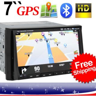  DIN GPS Navigation Car DVD Player iPod BT Radio GPS Map
