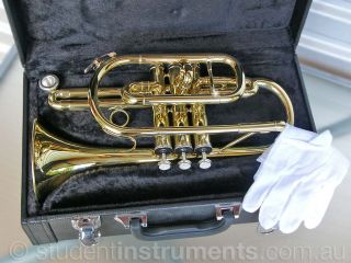  BB Cornet • Gold Lacquer • with Case • Brand New •
