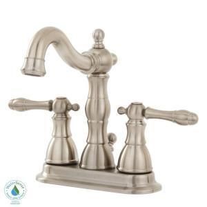 Glacier Bay Lyndhurst 4 in. Two Handle Lavatory Faucet in Brushed
