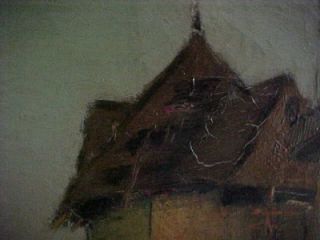 George Henry Bogert Oil Painting Windmill Scene 20X24