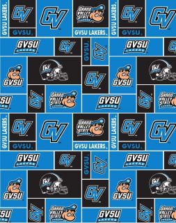 Grand Valley State University Lakers Fleece Fabric Print by The Yard