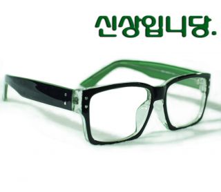 Clear Lens Black Frame Simple Style Glasses Nerd Geek