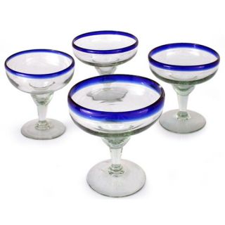 Novica Happy Hour Margarita Glass Set of 4 140496