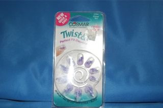 New Cosmar Twist Go Crystal Clear Floral Decorated Nails 0164 Flower