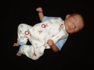 OOAK Hand Sculpted Mini Baby Boy Doll by Jenny Raymond 3 Day Auction