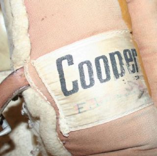 Vintage Pair of Cooper Leather Hockey Goalie Leg Pads