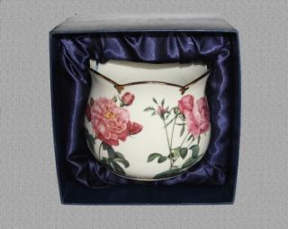 Smithsonian Gobel Rose Collection Large Cache Pot NIB NICE