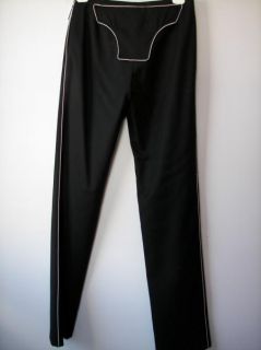 NWT$395 Victoria Grantham Black Pants Italy s 42 Medium