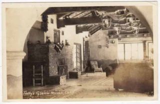  Postcard of The Interior of Tally’s Glenn Ranch in California