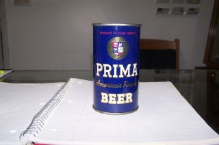 Prima 12oz Steel Beer Can Flat Top Americas Finest Beer Prima Bismark