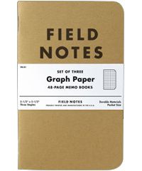 Pack Field Notes Graph Paper Memo Books