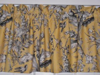 Ralph Lauren Grand Isle Yellow Fabric Valance 74X17