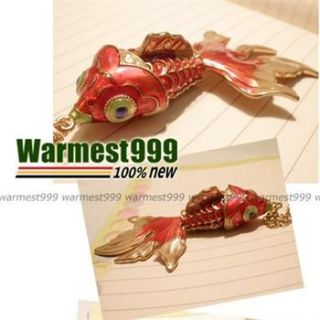Korea Charm Elegant Fashion Gold Fish Pendant Necklace TB033