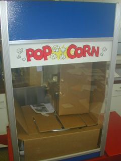 GOLD MEDAL POPCORN MACHINE (2085CL) WITH WHEELED CART   NOS