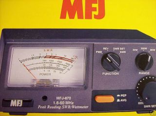 MFJ 870 Grandmaster SWR Wattmeter 1 6 60MHz New