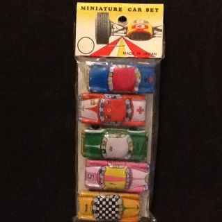 Old Vintage Miniature Car Set Made in Japan Very Collectble Cars