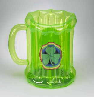  Beer Mug Inflatable Cooler 2 Tall Party Prop Blow Up Green Bar