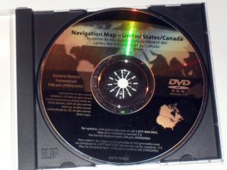 HUMMER CADILLAC CHEVROLET GMC BUICK NAVIGATION DISC DVD CD 25956245U