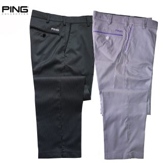 Golf Pants Men Ping 2012 Purify Funky Pin Stripe White Thistle or