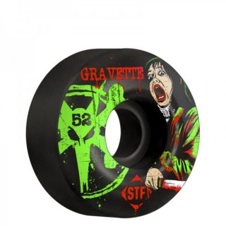 Bones David Gravette Shine STF Skate Wheels Black 52mm Skateboard
