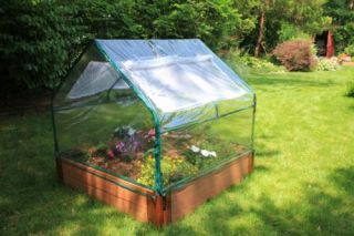 New PVC Greenhouse Kit w Raised Garden Bed 4x4X12