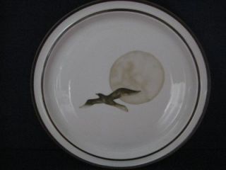 Noritake Moon Flight Stoneware Dinner Plate Bird 10 5W