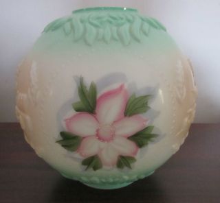 Gone With the Wind Globe Oil Lamp Shade GWTW Prairie Floral Conestoga