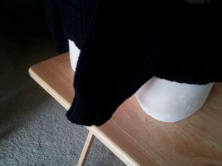 Polo Ralph Lauren Black Woven Turtleneck Elbow Patch Sweater Size