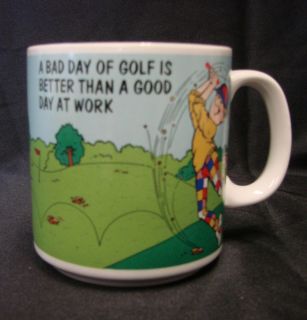 Vintage Russ Bad Day of Golf Better Than Good Day at Work Course Ball