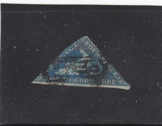 1853 CAPE OF GOOD HOPE  #2  4PENCE  USED  CAT. $130.00   LOW START