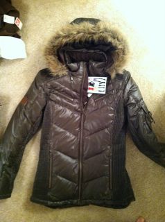 Goode Rider Ultimate Down Winter Coat Small Dark Olive New w Tags Cute