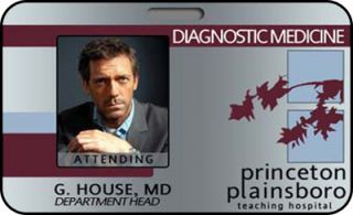 Gregory House ID Card Diagnostic Medicine Plainsboro