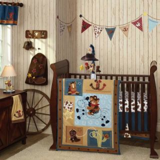  Piece Baby Crib Bedding Set Giddy Up Includes Mobile New 2012