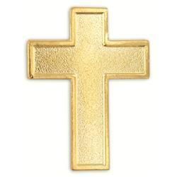 Gold Plated Cross Lapel Pin Crucifix Christian Jesus