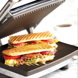 Krups Panini Maker Grill FDE3 Sandwich Press Chrome Non Stick Factory
